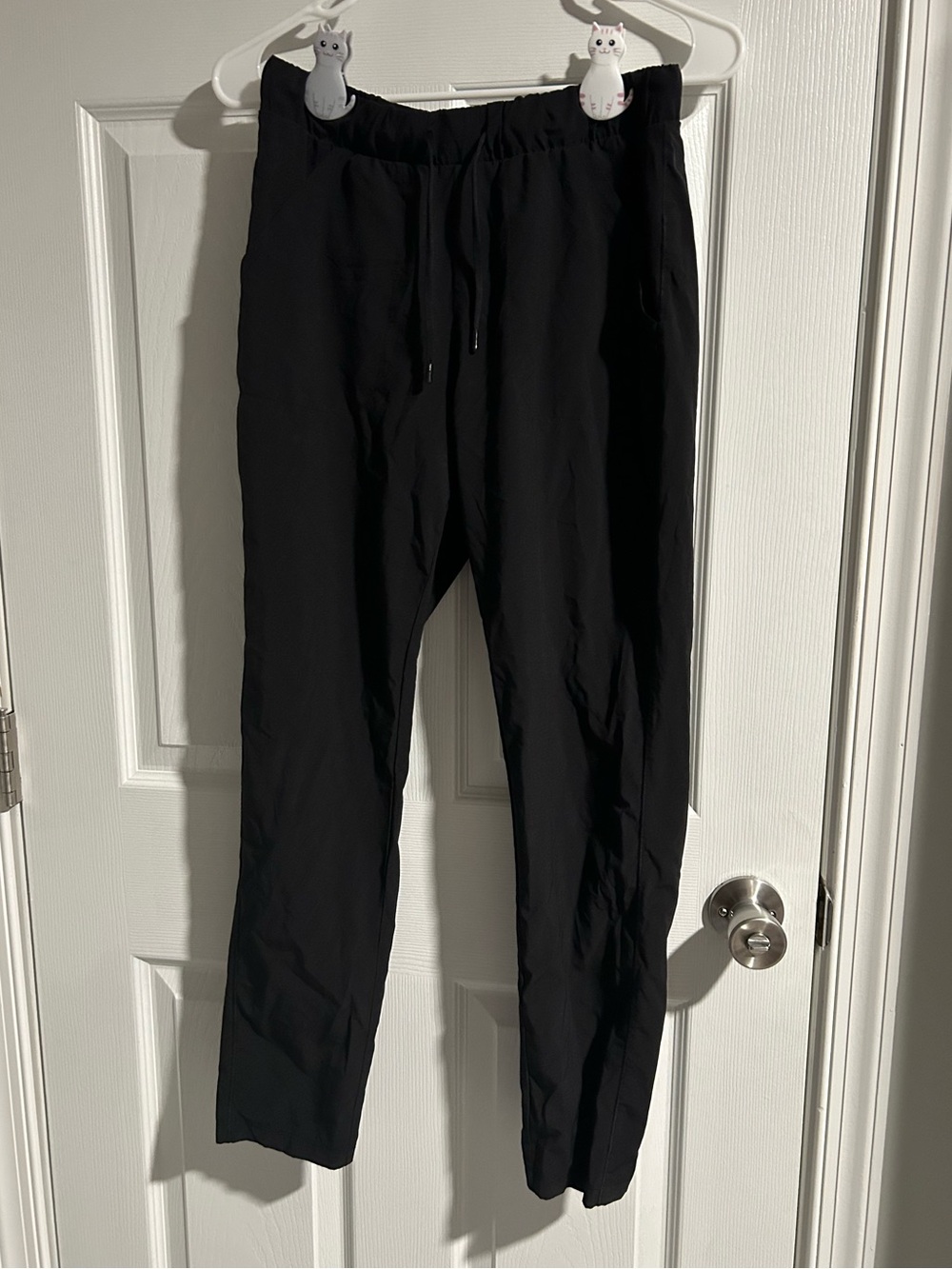 Black Drawstring Jogger Pants